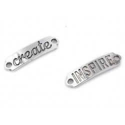 Tag um Annähen zmit Schriftzug